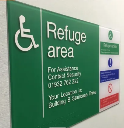 Braille under ADA auditorium number