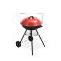 17 inci mudah mudah alih BBQ Barbecue Arang Grill