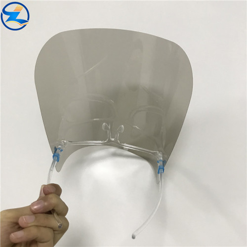 Máscara facial antiembaçante PLA rígida de alta transparência