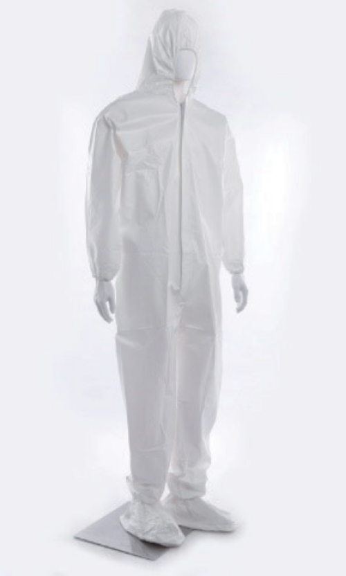 Coverall Cleanroom μίας χρήσης με κουκούλα