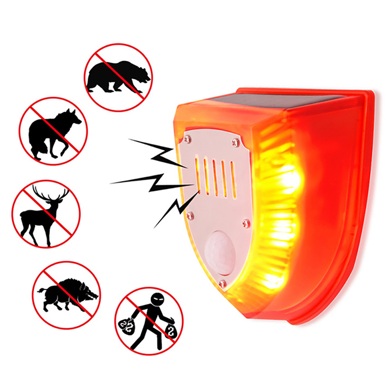 Luces de alarma de seguridad solar de 129db