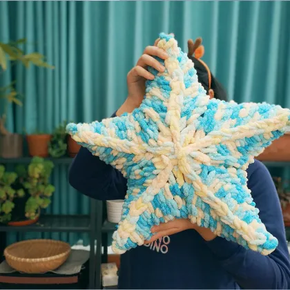 Fros Chunky Vegan Jumbo Yarn: 100% Polyester Super Chunky Color Yarn for Popcorn Knit