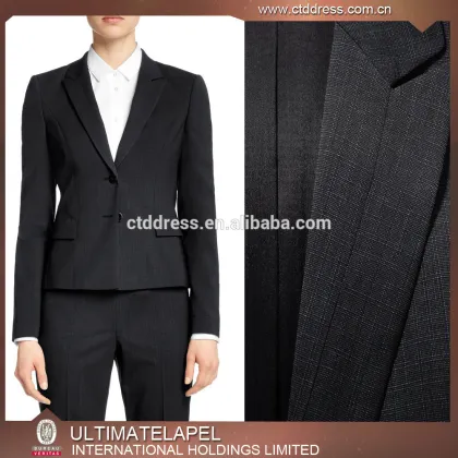 Black classical small suit for business women