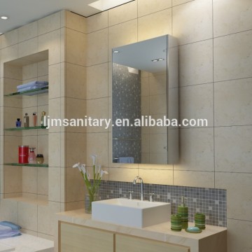 Profession OEM t5 fluorescent bathroom mirror cabinet with light