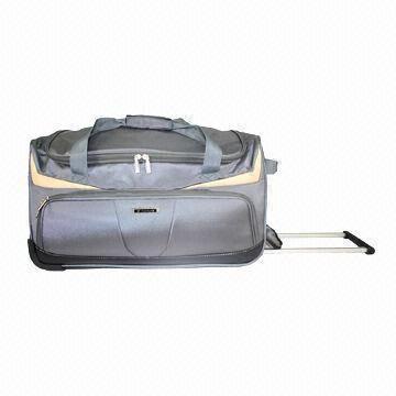 Trolley Bag with Wheels, Made of Imitation Nylon, Measures 24 Inches