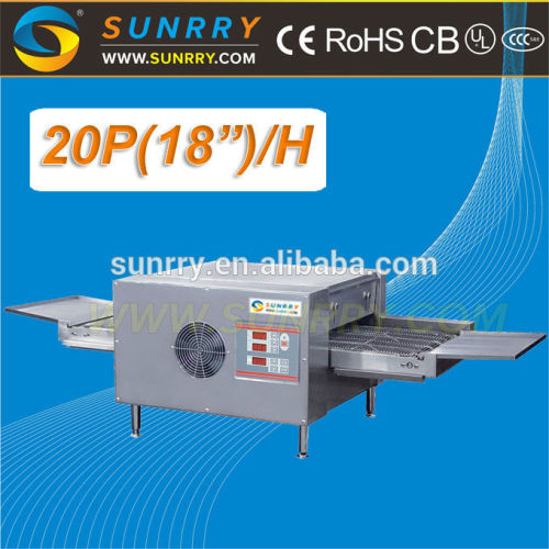 Hot sale energy saving Belt 20 Pizza 18"/Hour industrial bakery conveyor pizza oven used for sale with high quality