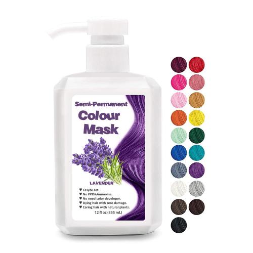 Semi Hair Color Depositing Conditioner Anti Yellow Silver Ash Purple Hair Color Mask Supplier