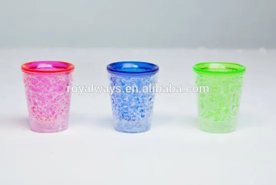 Primark audit factory transparent double wall mini cup with gel insert