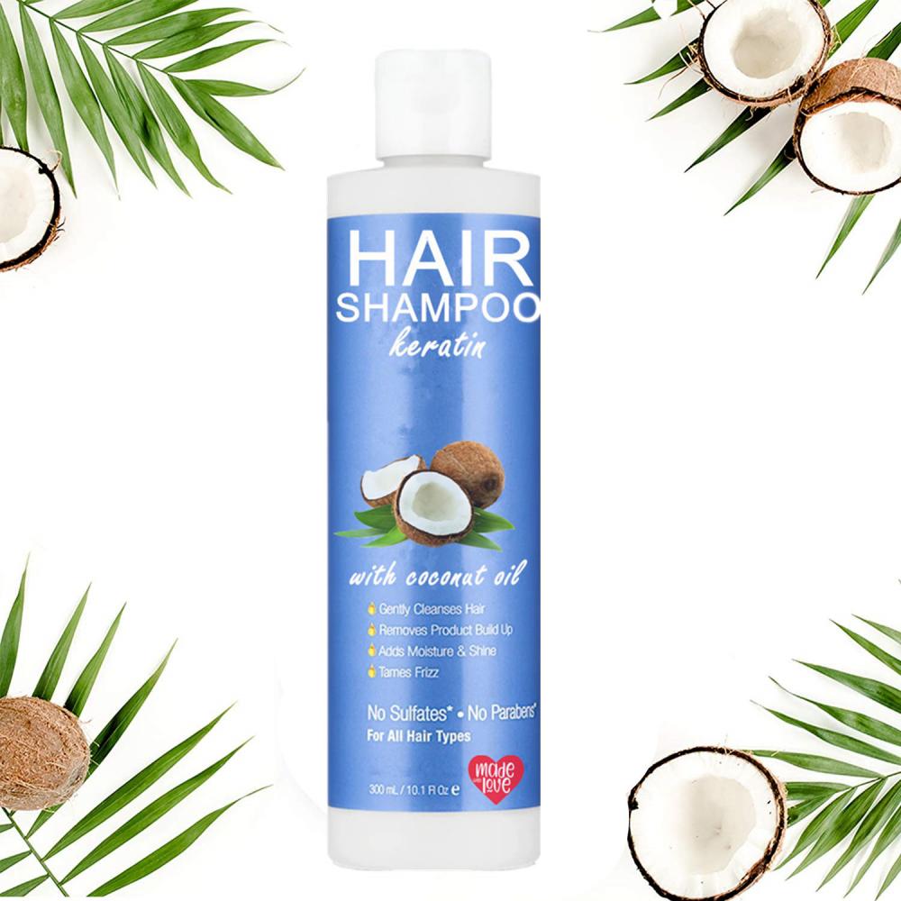 Shampooing sans silicone à la noix de coco au beurre de beurre