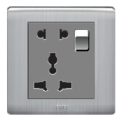 electrical two and three pin socket with switch