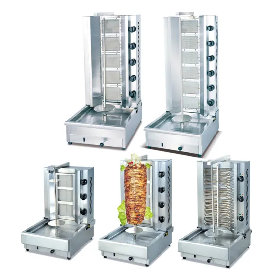 Compact 2-6 Burner Gas & Electric Portable Heater and Shawarma Oven for Home Use