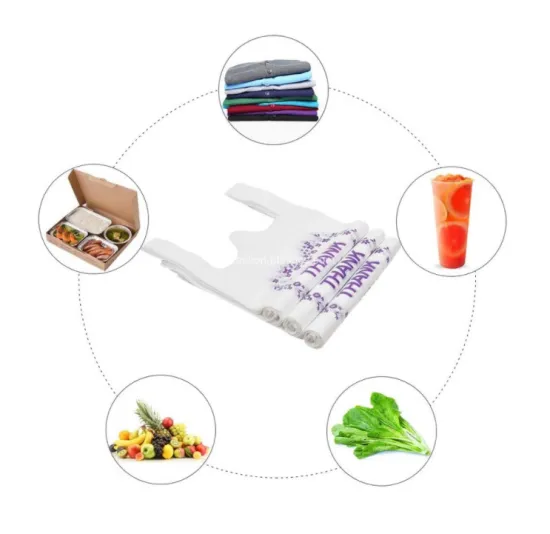 Plastic shopping bags can be customized