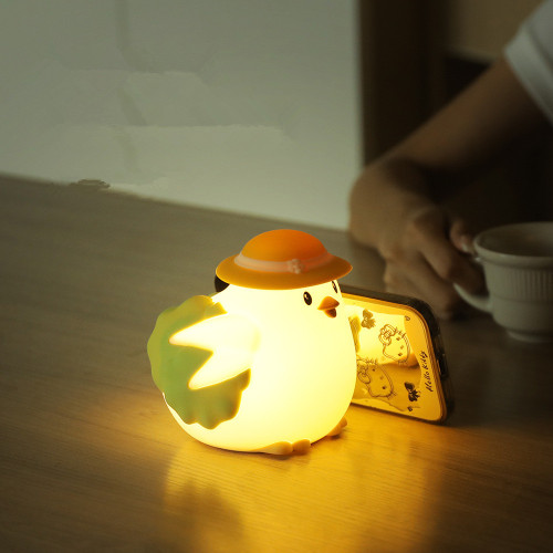 Мультфильм силикон похлопал детские ночные свет