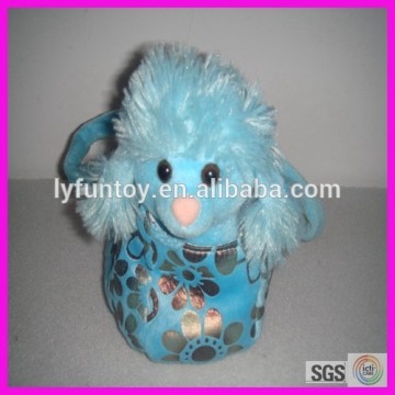 OEM good quality stuffed dog plush bag