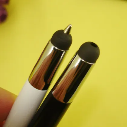New Item 2 in 1 Metal writing Ball Pen with Touch Screen Stylus Multi-function Pen