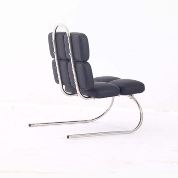 Moderner Leder -Lounge -Stuhl von Jean Dudon
