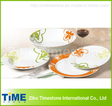 Porcelain 19PC Dinner Set with Decal (619045)