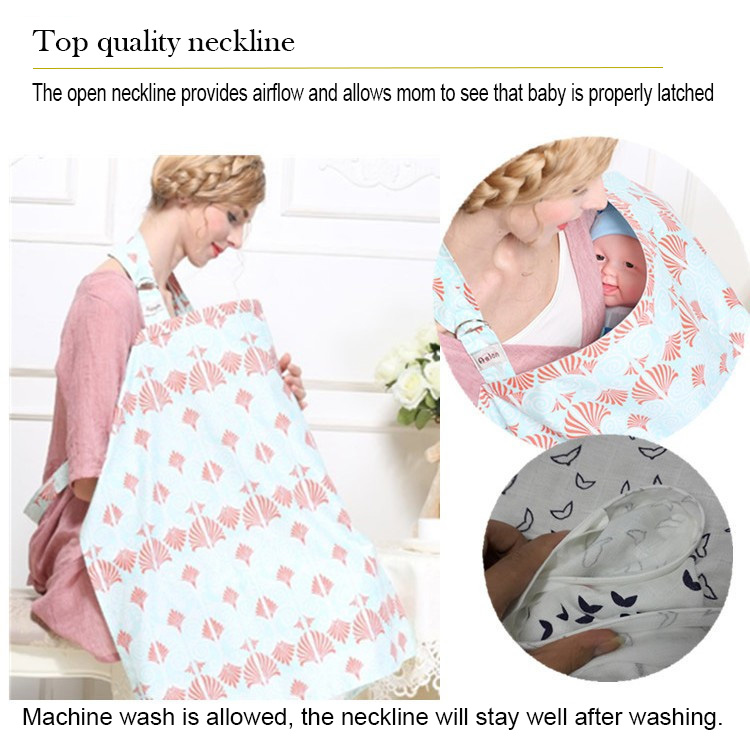 Multifunctionl New Breathable Nursing Cover Mother Breast Feeding cotton Maternity Apron Breastfeeding Covers Muslin 100% cotton