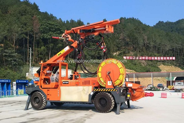 3 booms 179KW Tunnel Drilling Rig for blasting