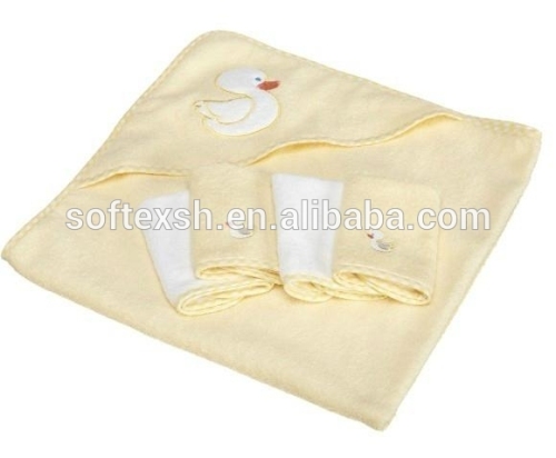 pretty new design 100%cotton embroideried baby towel and baby blanket