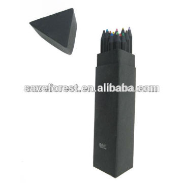 children gift 10 pcs color pencil with triangle tube