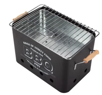 Charcoal grill with Wooden handle