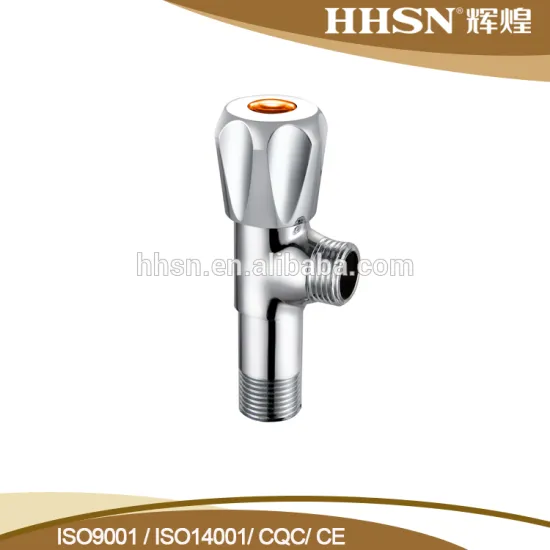 New 1/2" Male x 1/2" Male Thread Bathroom Brass Polished Chrome Angle Valve