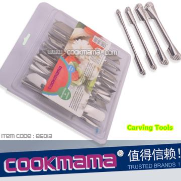 18pcs STAINLESS STEEL carving craft tools with blister card