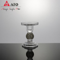 Glass taper candle holder Candlestick glass candle stand