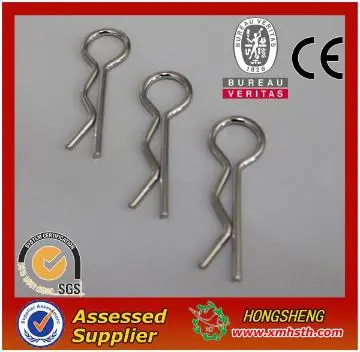Spring steel wire form spring clip