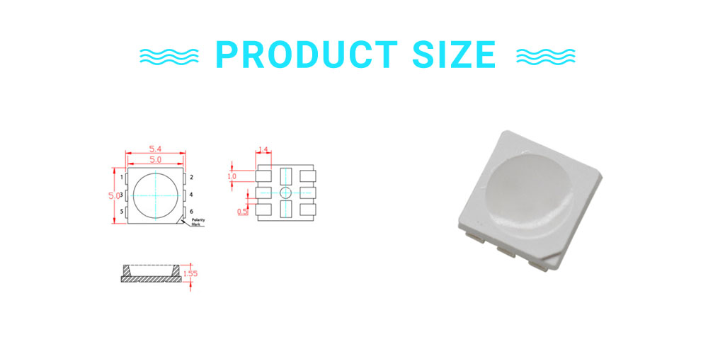 The Product Size Of 5050 Smd Led