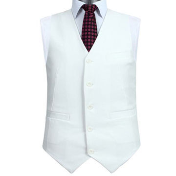 Men's White Waistcoat