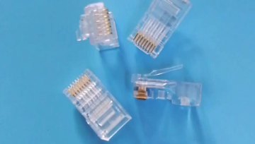 좋은 품질의 RJ45 커넥터 플러그 8P8C Cat5 / CAT6 커넥터 (금 도금 포함) 1U
