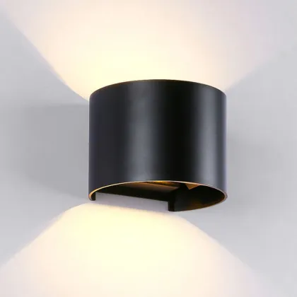 LEDER 12W LED Black Hardware Sconces Lights