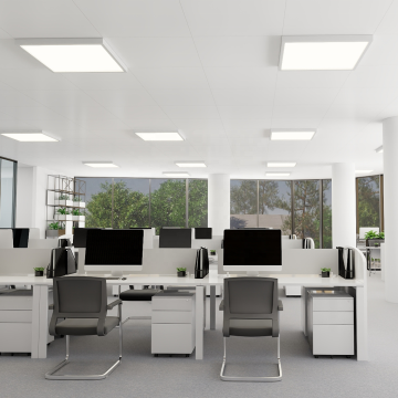 600x600 Extruded Aluminum Frame Panel - White or Black