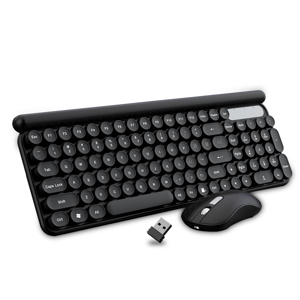 Teclado de juego inalámbrico y mouse con numíndico