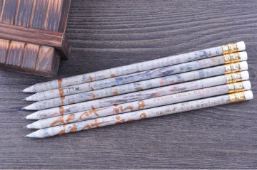 high quality recycle newspaper HB pencil with eraser