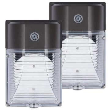 5 Years Warranty Die-casting Aluminium Housing Outdoor LED Wall Pack Light AC120V-AC277V in Stock North America