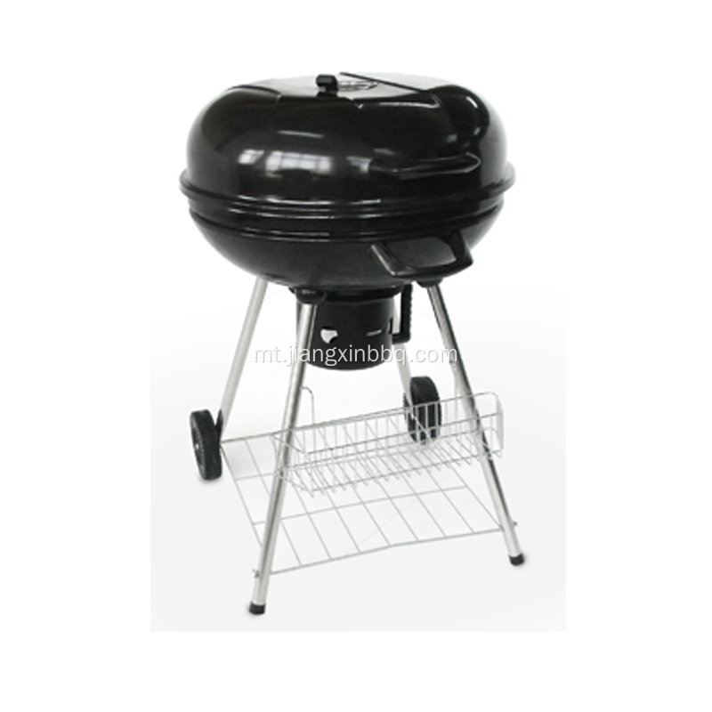 Faħam Kettle Barbecue Grill Iswed 22.5 Pulzier