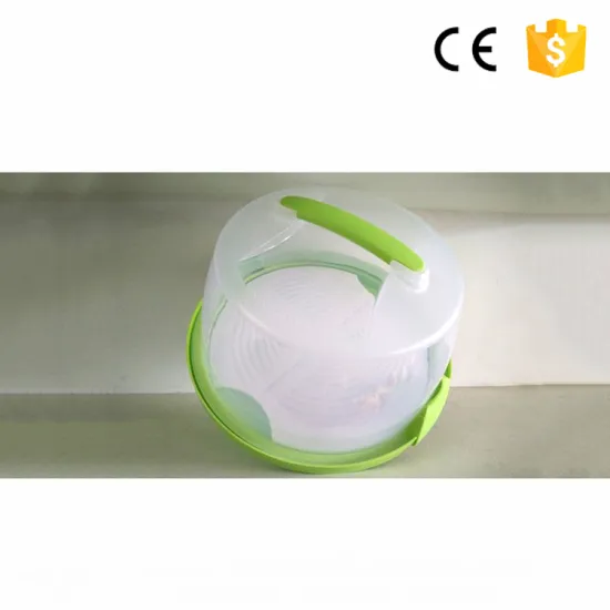 Clear Custom plastic cake bread food packaging box christmas cake boxes