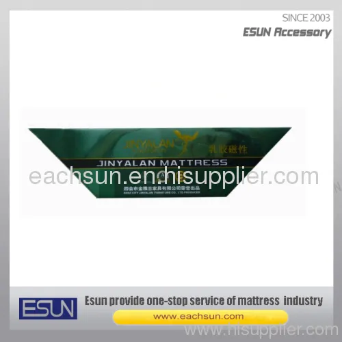 Trapezoid Mattress Label 