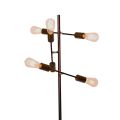 Three-headed rotating lever floor lamp