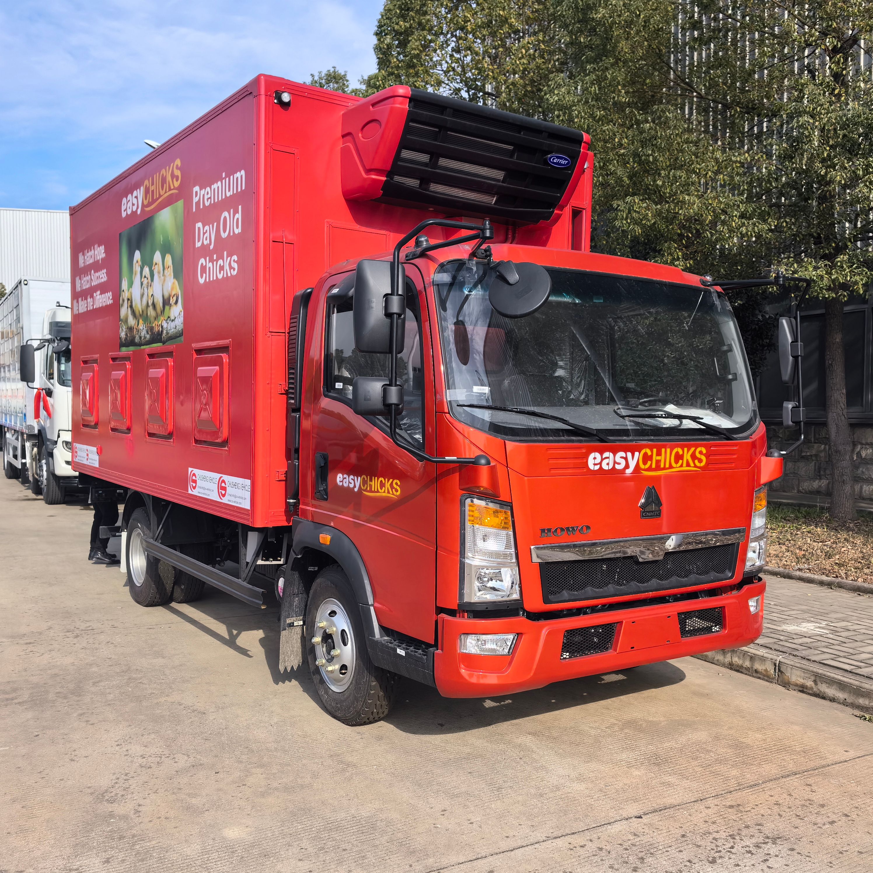 Live Baby Chick Chicken Poultry Delivery Truck