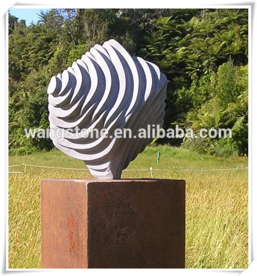 China new product carved ice cream unique marble stone art and craft