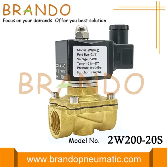 3/4'' 2W200-20 Water Brass Solenoid Valve 24VDC 110VAC