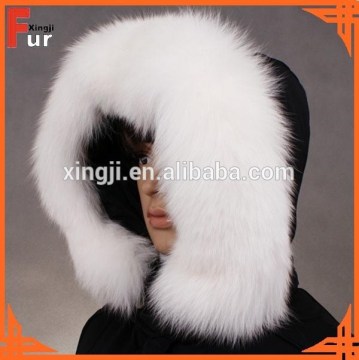 Genuine White Fox Fur Trim for Hood