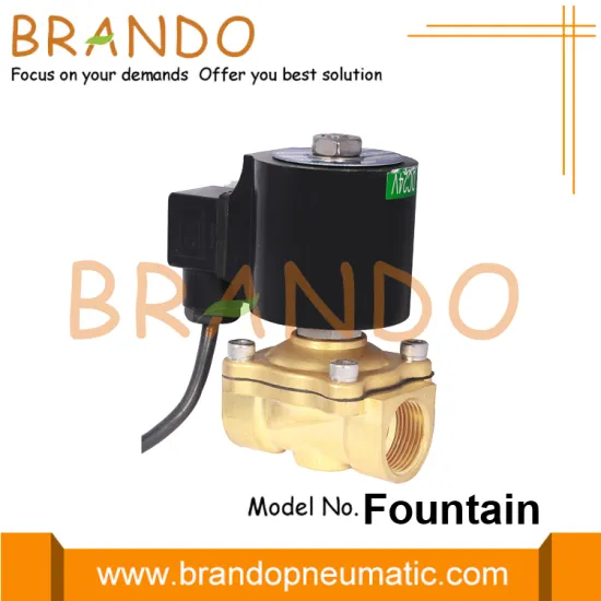 1 Inch Waterproof Underwater Fountain Brass Solenoid Valve
