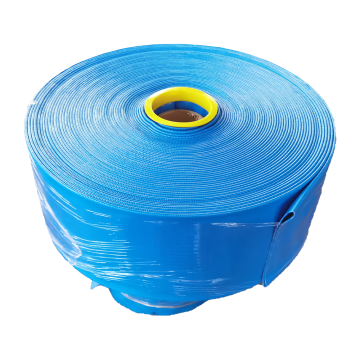 Blue 2 Inch 6 Bar PVC Lay Flat Discharge Hose for Farm Irrigation