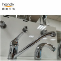 Lift-up One-handle Chrome-plated Brass Kitchen Faucet