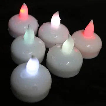 Colorful Waterproof LED Tea Candles for Wedding Party Decoration